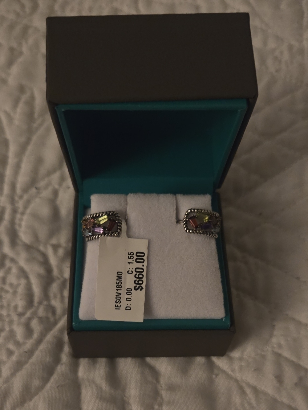 Effy Sterling Silver Multi-Color Crystal Ring - Women Jewelry